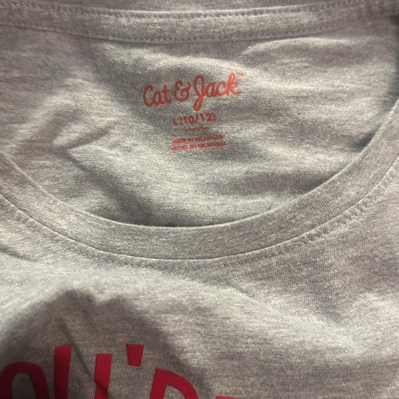 Girls Cat & Jack short sleeve shirt size L - Picture 2 of 2